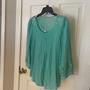 Mine beautiful boho chic Blouse loose Fitting stunning, embellishments unique